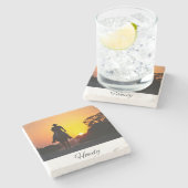 Dessous-de-verre En Pierre Howdy | Devis sud | Cowboy Life (Côté)