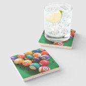 Dessous-de-verre En Pierre Huit Boules, (Côté)