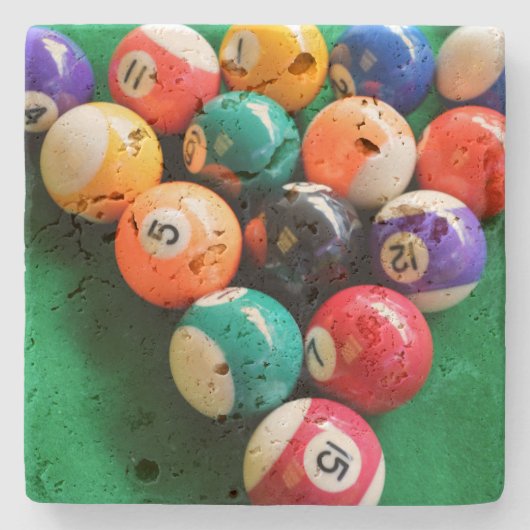 Dessous-de-verre En Pierre Huit Boules, (Devant)