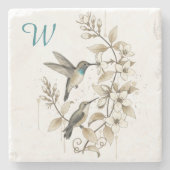Dessous-de-verre En Pierre Hummingbird Stone Coaster - Nature Art (Devant)
