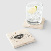 Dessous-de-verre En Pierre Humuhumunukunukuapua'a (Côté)