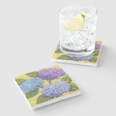 Dessous-de-verre En Pierre Hydrangée de printemps I (Côté)