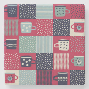 Dessous-de-verre En Pierre Hygge scandinave : Mélange Motif rustique