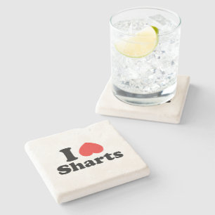 Dessous-de-verre En Pierre I Heart Sharts