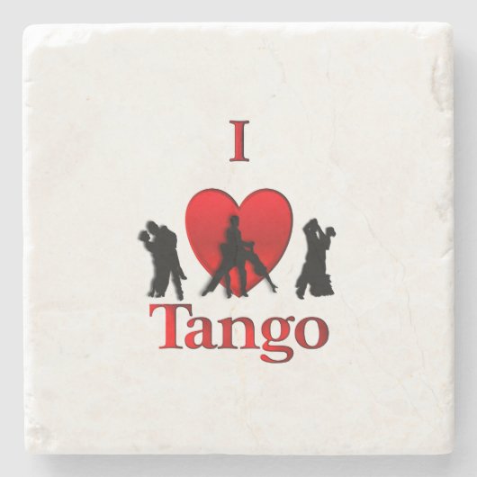 Dessous-de-verre En Pierre I Heart Tango (Devant)