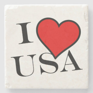 Dessous-de-verre En Pierre I Heart USA bk coastercn
