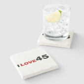 Dessous-de-verre En Pierre I Love 45 (Côté)