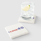 Dessous-de-verre En Pierre I Love 45 (Côté)