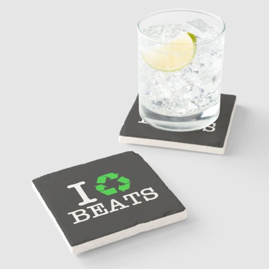 Dessous-de-verre En Pierre I Recycle Les Beats (Côté)