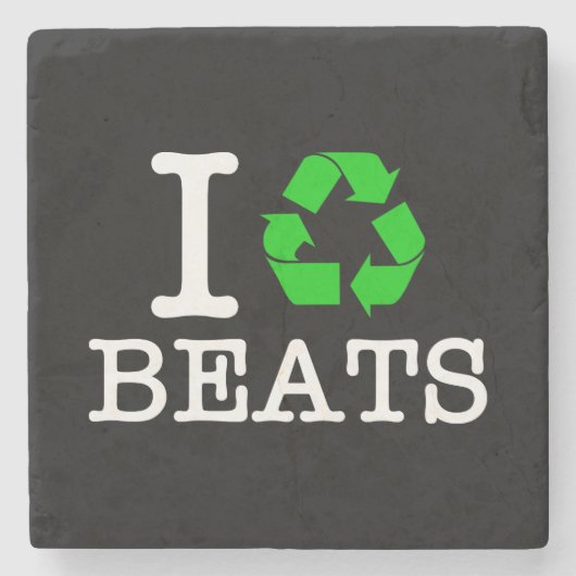 Dessous-de-verre En Pierre I Recycle Les Beats (Devant)