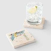 Dessous-de-verre En Pierre Ibis des Guardians (Côté)