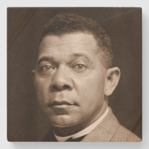 Dessous-de-verre En Pierre Icône de l'histoire noire : Booker T. Washington, 