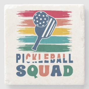 Dessous-de-verre En Pierre Idée cadeau pour joueurs de pickleball