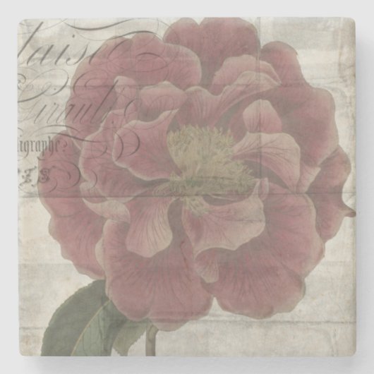 Dessous-de-verre En Pierre III floral français (Devant)