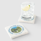 Dessous-de-verre En Pierre Île Mackinac SP (Côté)