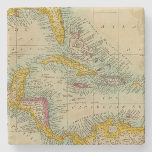 Dessous-de-verre En Pierre Îles occidentales de l'Inde (Devant)