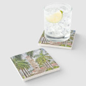 Dessous-de-verre En Pierre Îles Vierges américaines Eliza James-Mcbean Horlog (Côté)