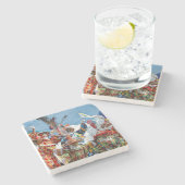 Dessous-de-verre En Pierre Îles Vierges Mocko Jumbies (Côté)