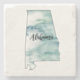 Dessous-de-verre En Pierre Illustration de l'état de l'Alabama