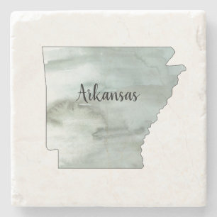 Dessous-de-verre En Pierre Illustration de l'État de l'Arkansas