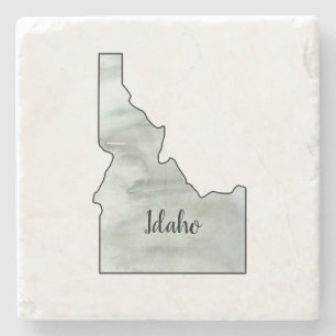 Dessous-de-verre En Pierre Illustration De L'État De L'Idaho