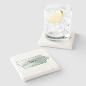 Dessous-de-verre En Pierre Illustration de l'État de l'Iowa (Côté)