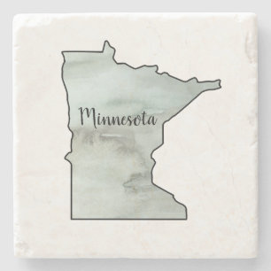 Dessous-de-verre En Pierre Illustration de l'état du Minnesota