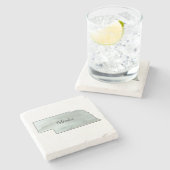 Dessous-de-verre En Pierre Illustration de l'État du Nebraska (Côté)