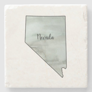 Dessous-de-verre En Pierre Illustration de l'état du Nevada