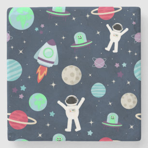 Dessous-de-verre En Pierre Illustration du Motif spatial