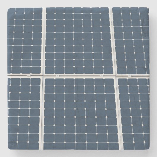 Dessous-de-verre En Pierre Image amusante d'un panneau solaire (Devant)