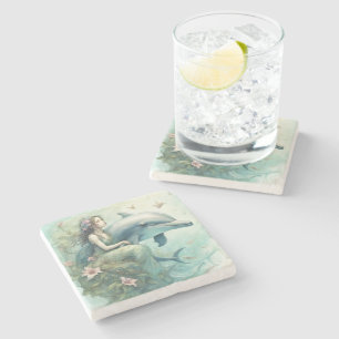 Dessous-de-verre En Pierre Imaginaire dauphin 2