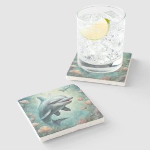 Dessous-de-verre En Pierre Imaginaire dauphin 8