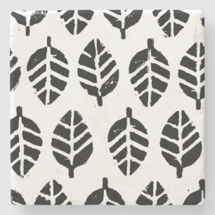 Dessous-de-verre En Pierre Impression de pommes de terre Motifs feuilles