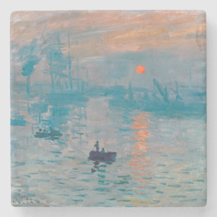 Dessous-de-verre En Pierre Impression Sunrise Claude Monet