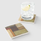 Dessous-de-verre En Pierre Impressionniste automnal par Jennifer Goldberger (Côté)