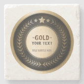 Dessous-de-verre En Pierre IMPRIMER PERSONNALISÉE do-it-yourself MÉDAILLE Gol (Devant)