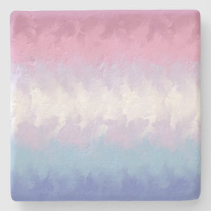 Dessous-de-verre En Pierre Indicateur Abstrait Bigender Pride