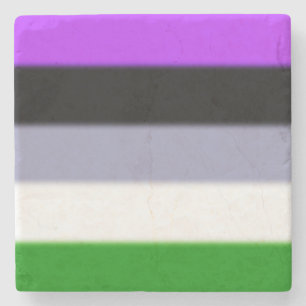 Dessous-de-verre En Pierre Indicateur Falln Genderqueer Pride