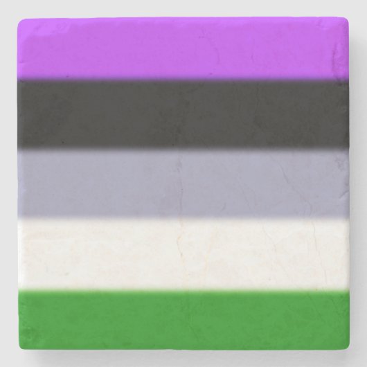 Dessous-de-verre En Pierre Indicateur Falln Genderqueer Pride (Devant)