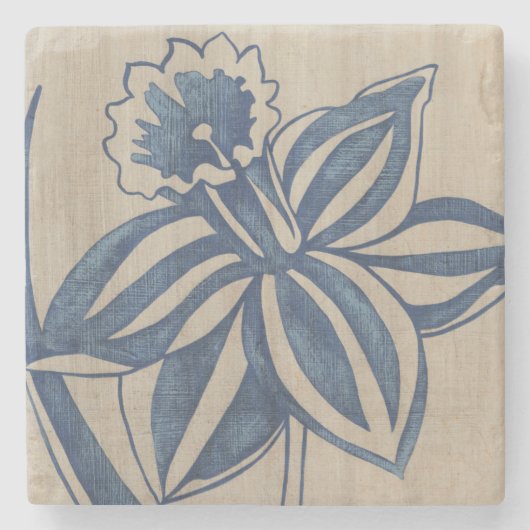 Dessous-de-verre En Pierre Indigo Daffodil (Devant)