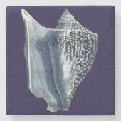 Dessous-de-verre En Pierre Indigo Shells I (Devant)