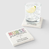 Dessous-de-verre En Pierre Infirmière sur mesure Praticien NP Infirmière dipl (Côté)