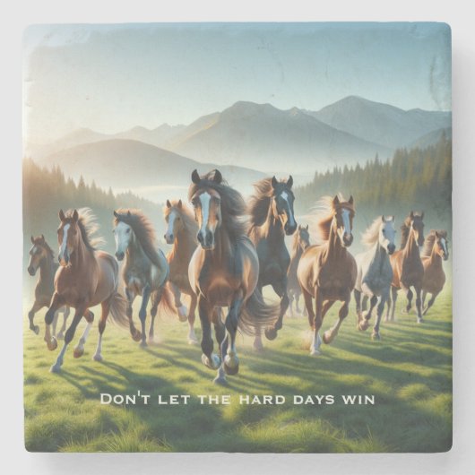 Dessous-de-verre En Pierre Inspiration motivationnelle (Devant)