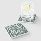 DESSOUS-DE-VERRE EN PIERRE INTRIQUER LE MOTIF DE TILE (Côté)