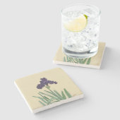 Dessous-de-verre En Pierre Iris à ressort pourpre (Côté)