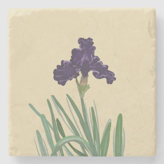 Dessous-de-verre En Pierre Iris à ressort pourpre (Devant)
