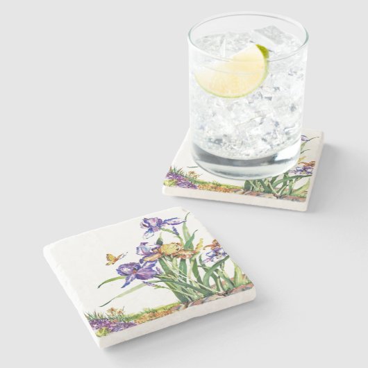 Dessous-de-verre En Pierre Iris sauvages (Côté)