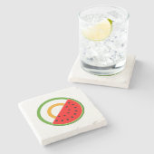 Dessous-de-verre En Pierre IRLANDE AVEC PALESTINE - Watermelon (Côté)