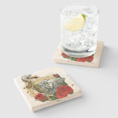 Dessous-de-verre En Pierre "ironie " (Côté)